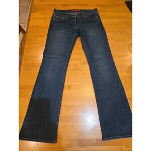 Authentic FCUK Dark Blue Boot Cut Jeans Womens Size 10 (See Desc) Mint Condition